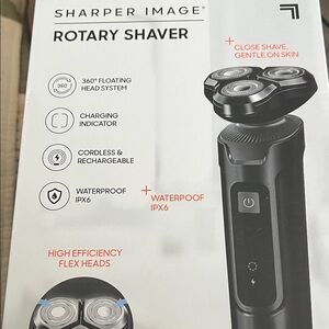Sharper Image Black and Silver Rotary Shaver